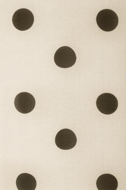 Polka Dot Flowy Silk Top