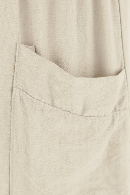 2 Pocket Ankle Length Barrel Leg Trouser