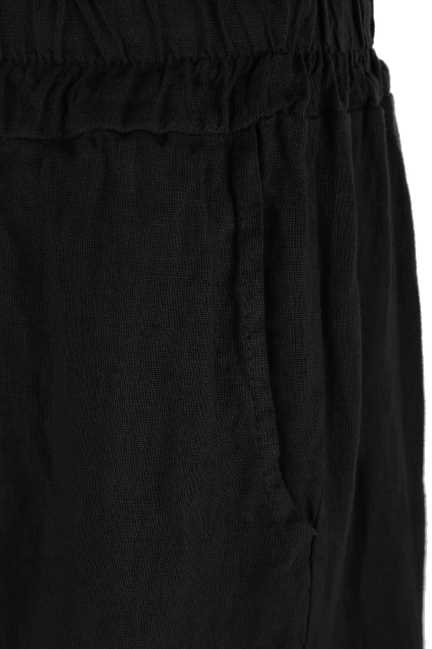 2 Pocket Barrel Leg Linen Trouser