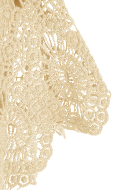 Crochet Trim Cotton Top