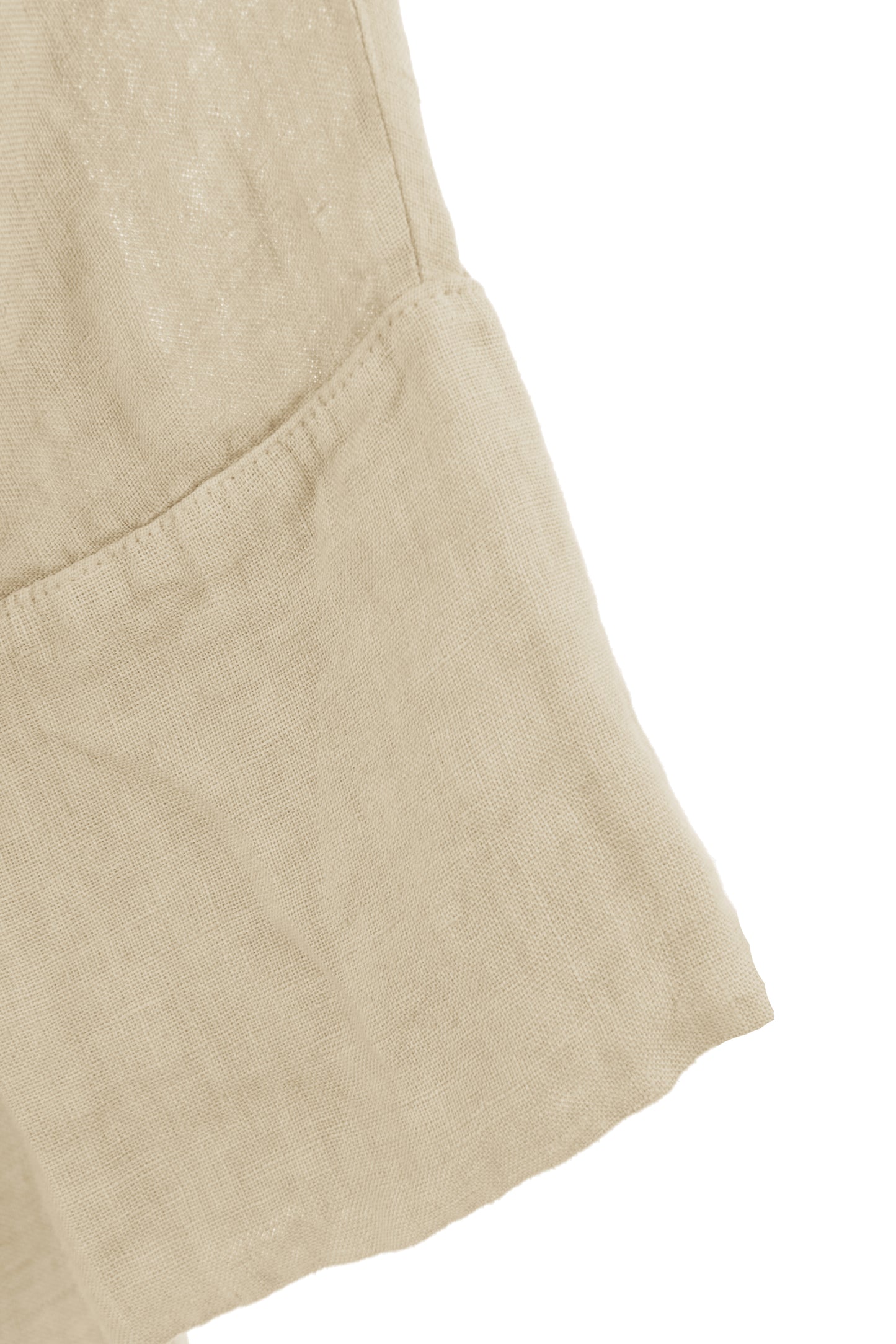 Collar V Neck Linen Top