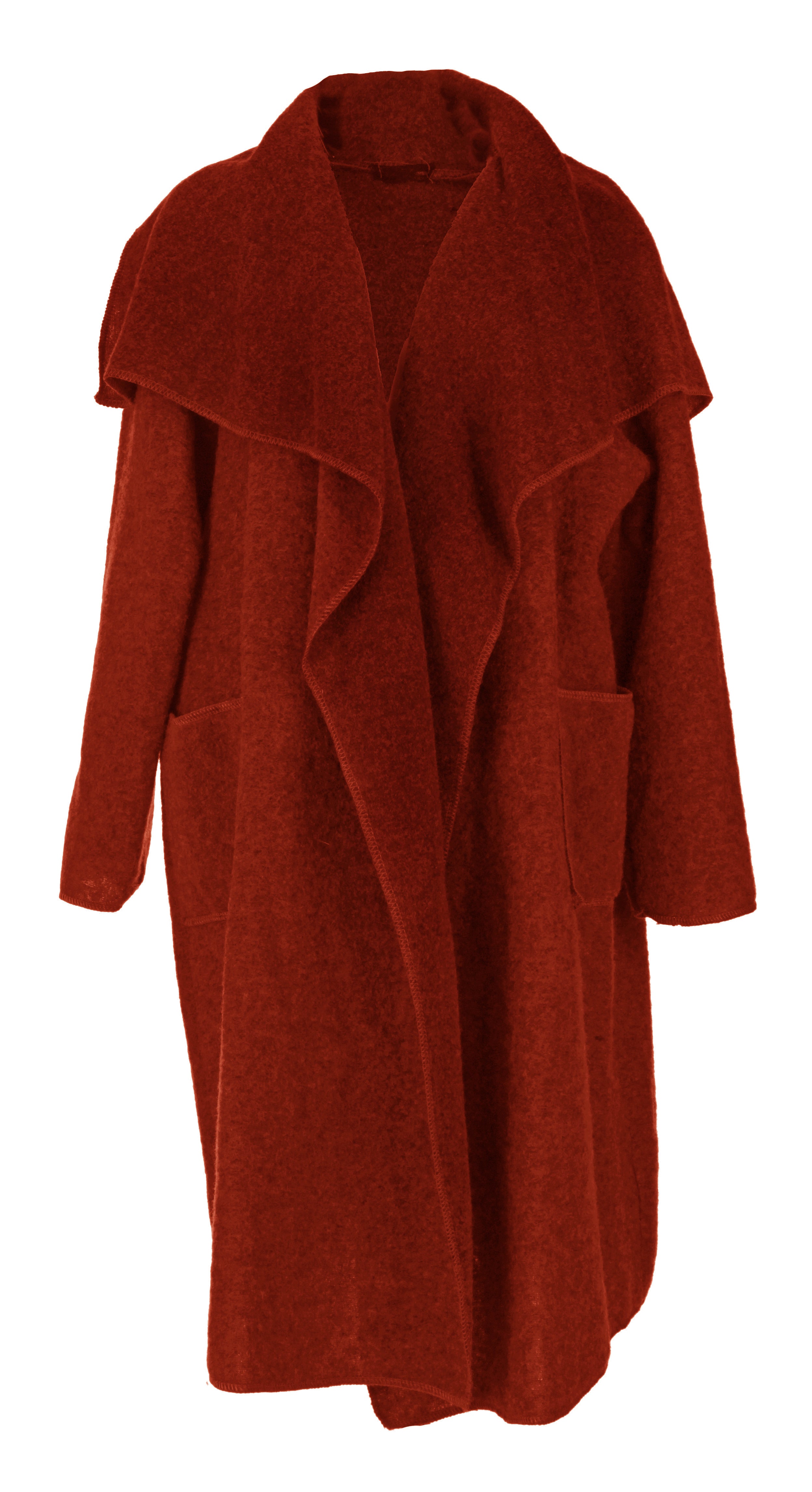 Red waterfall coat deals