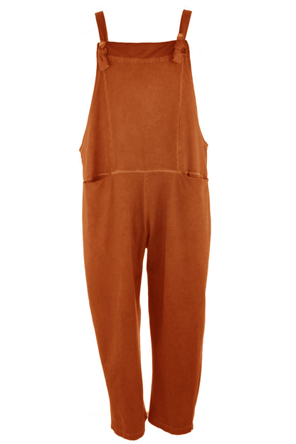 Acid Wash Jersey Dungarees