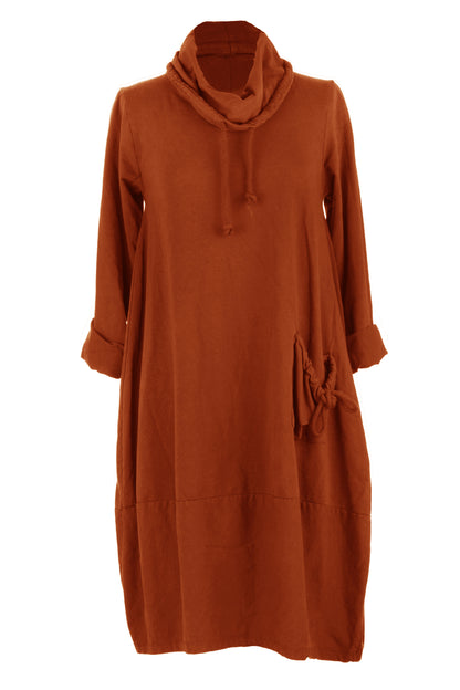 Cowl Neck Dress