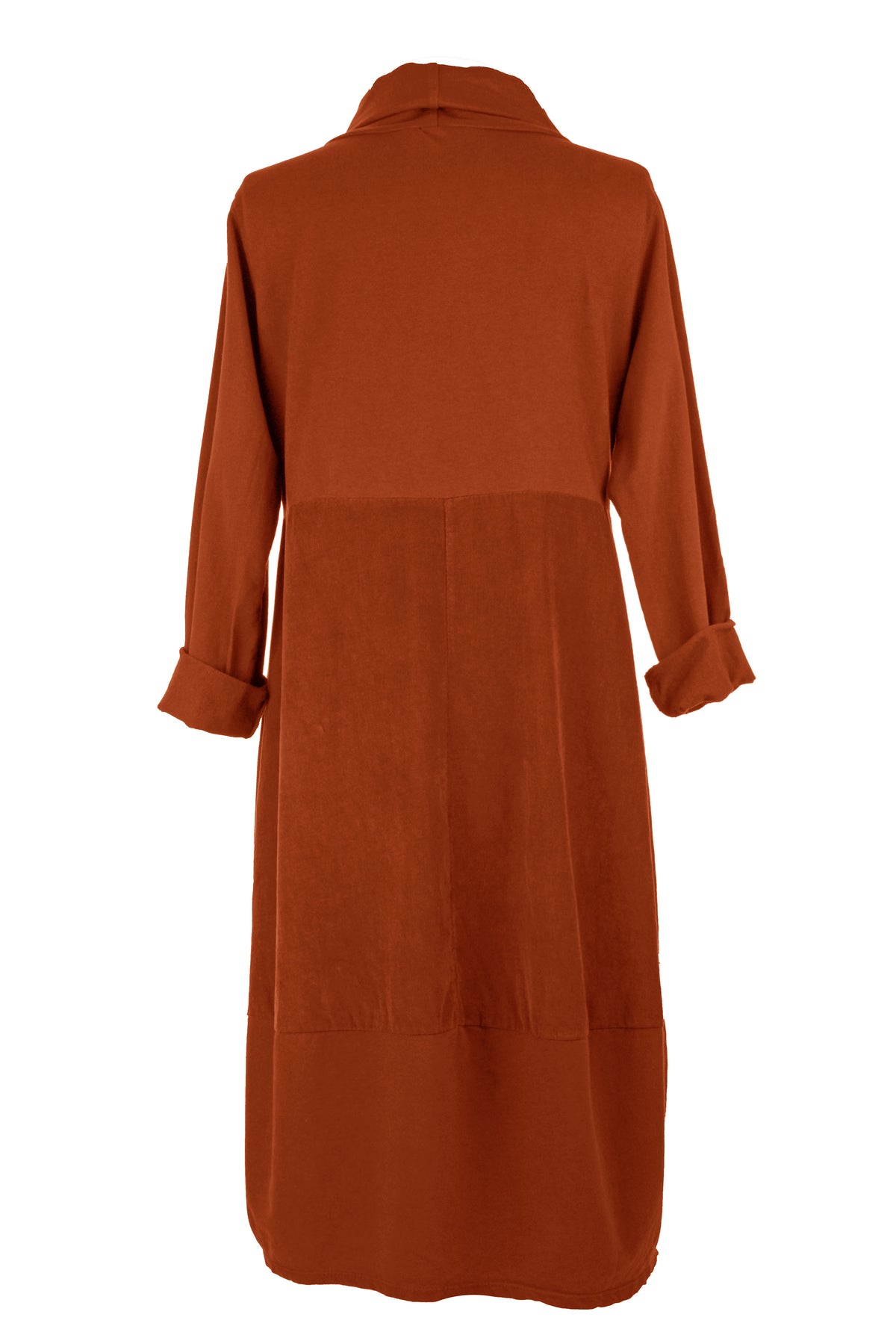 Cowl Corduroy Panel Midi