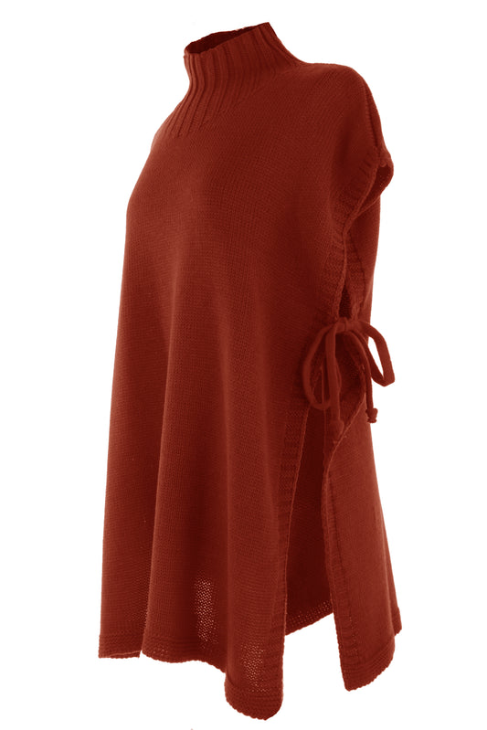 Side Tie Tabard Poncho