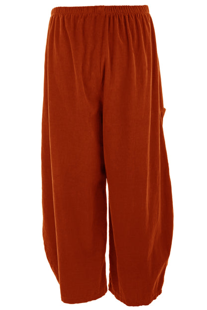 2 Slit Pocket Barrel Leg Corduroy Trouser