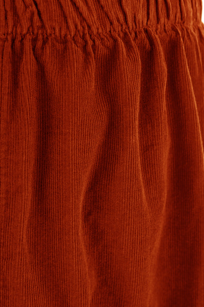 2 Slit Pocket Barrel Leg Corduroy Trouser