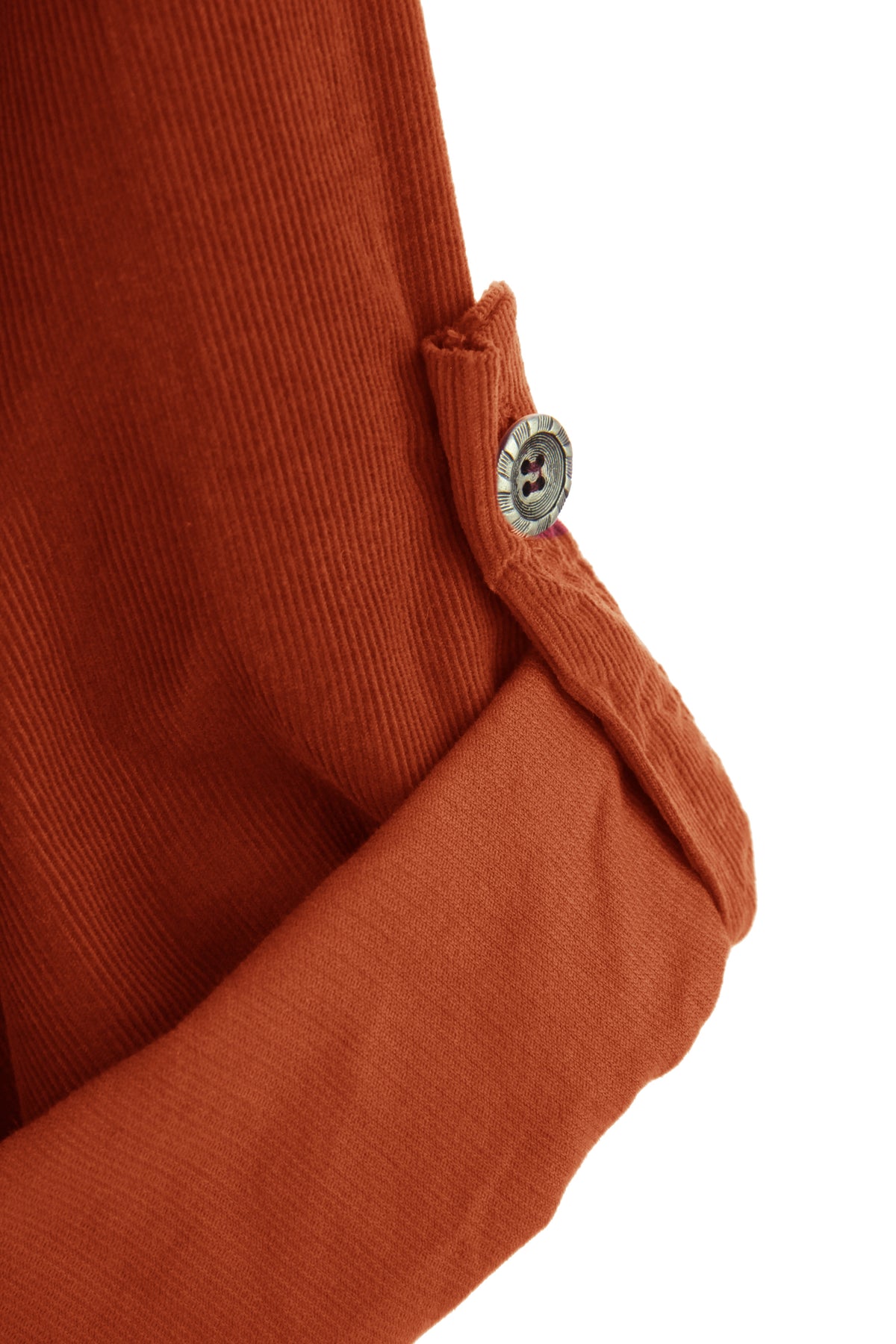 Button Detail Layer Corduroy Top