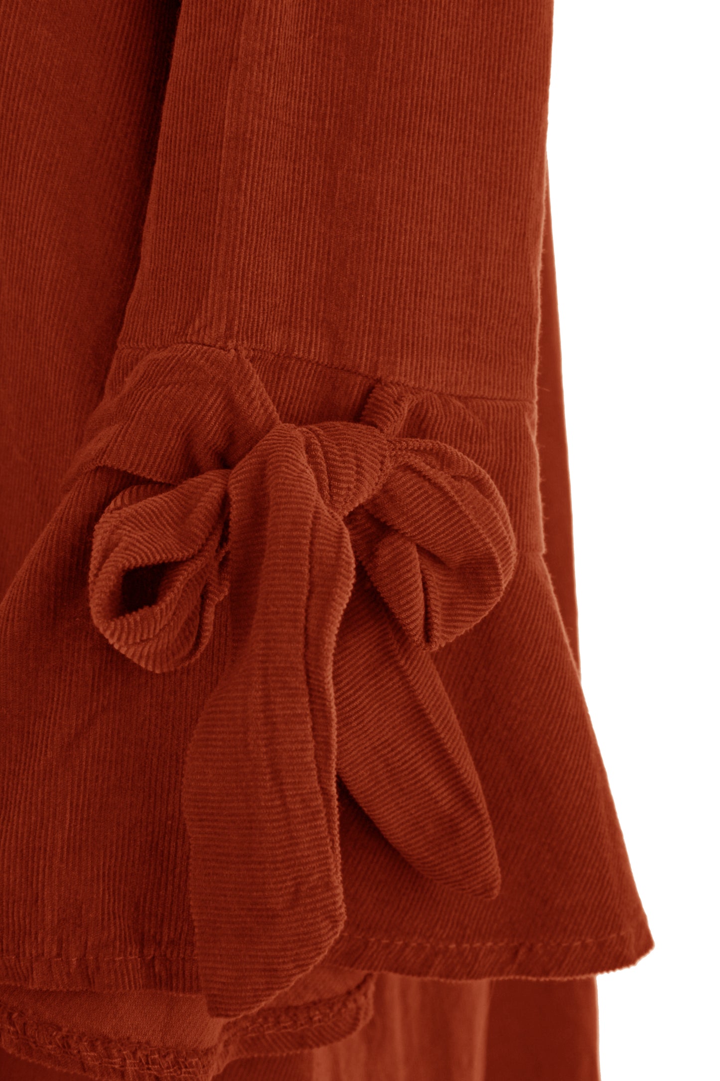 Flower Applique Corduroy Maxi