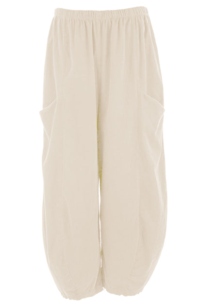 2 Slit Pocket Barrel Leg Corduroy Trouser