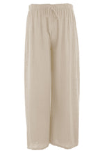Load image into Gallery viewer, Wide Leg Lightweight Cotton Trouser
