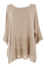 Load image into Gallery viewer, Tiered Teabag Linen Top
