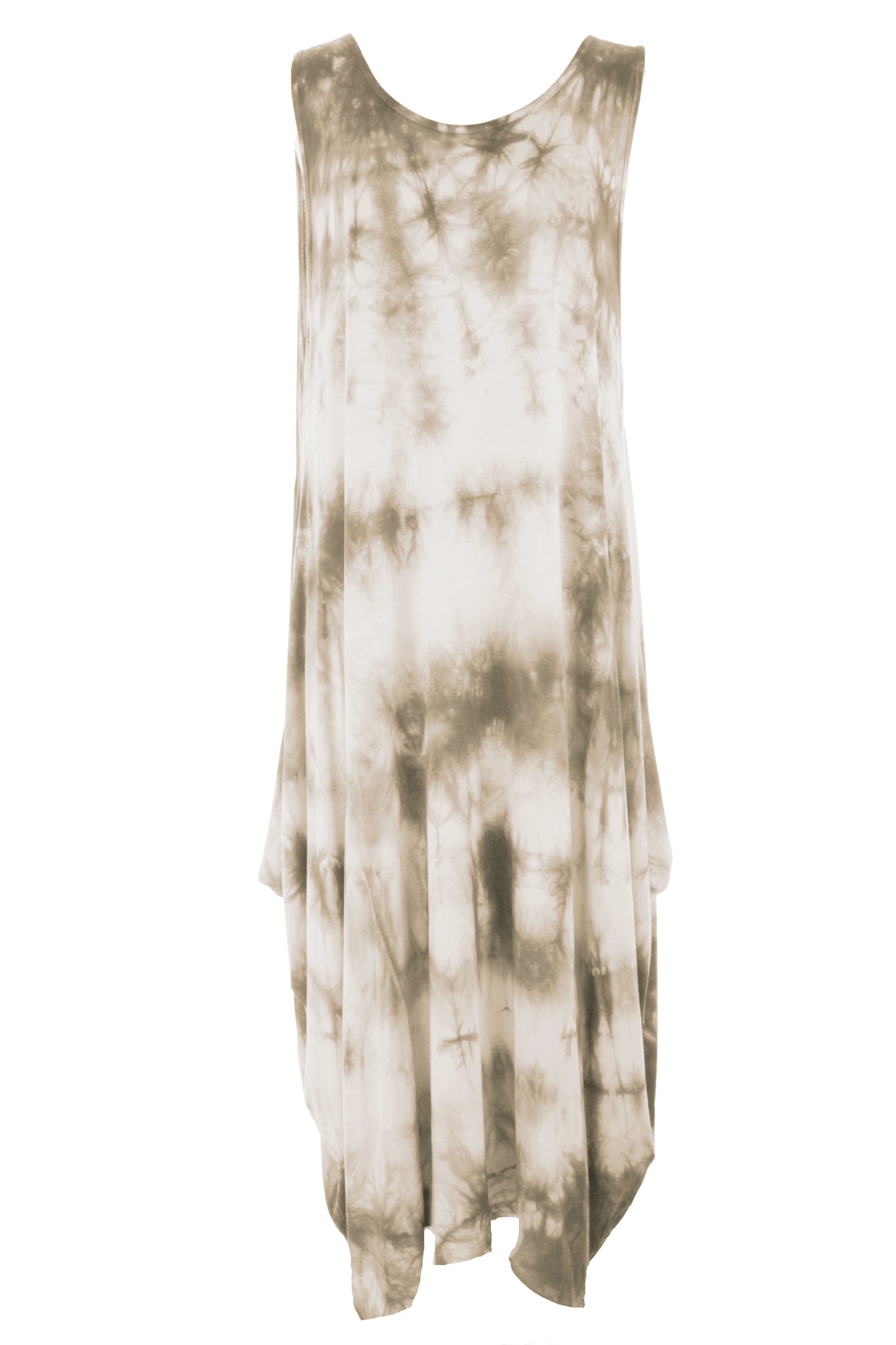 Sleeveless Tie Dye Midi Dress