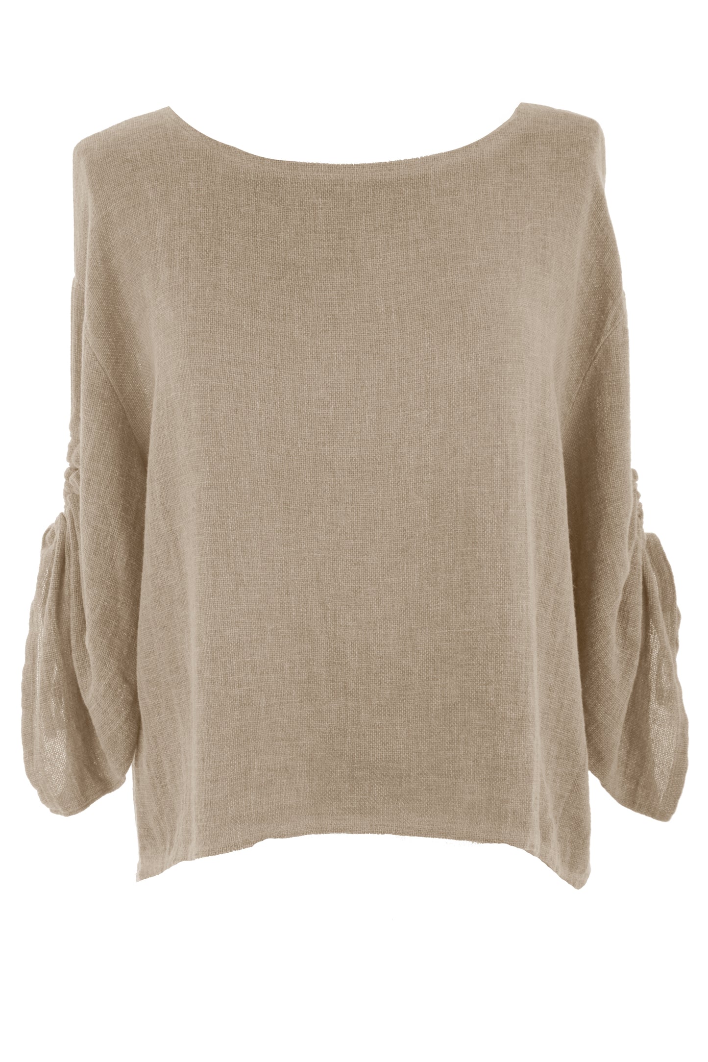 Ruched Sleeve Teabag Top