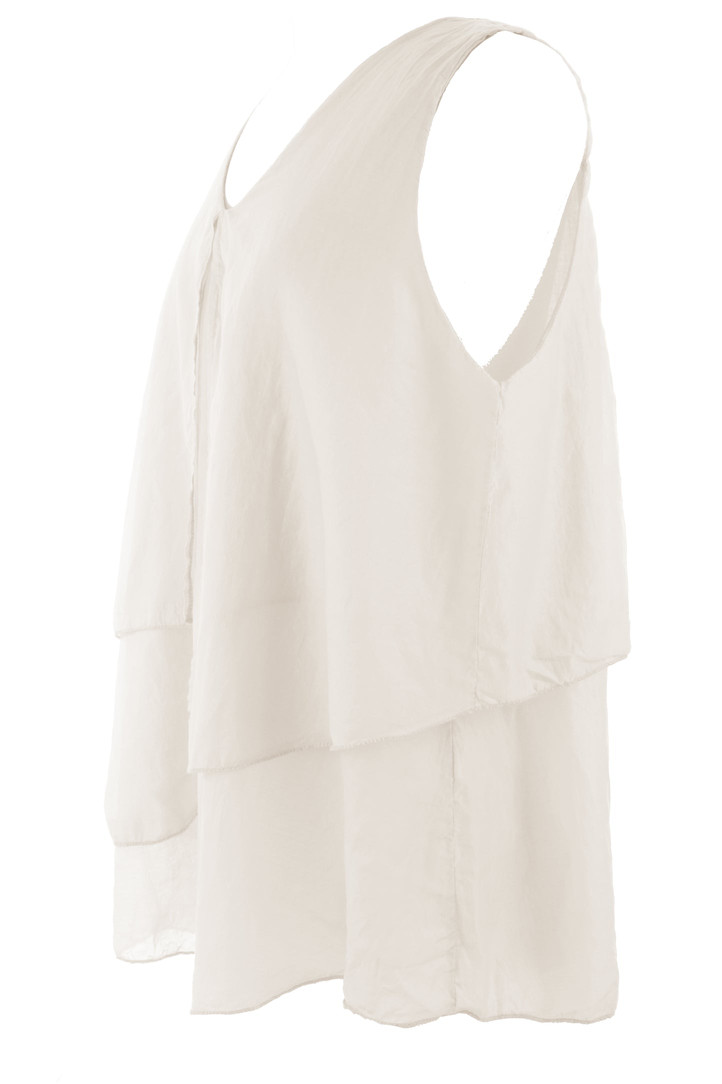 Flap Detail Silk Top