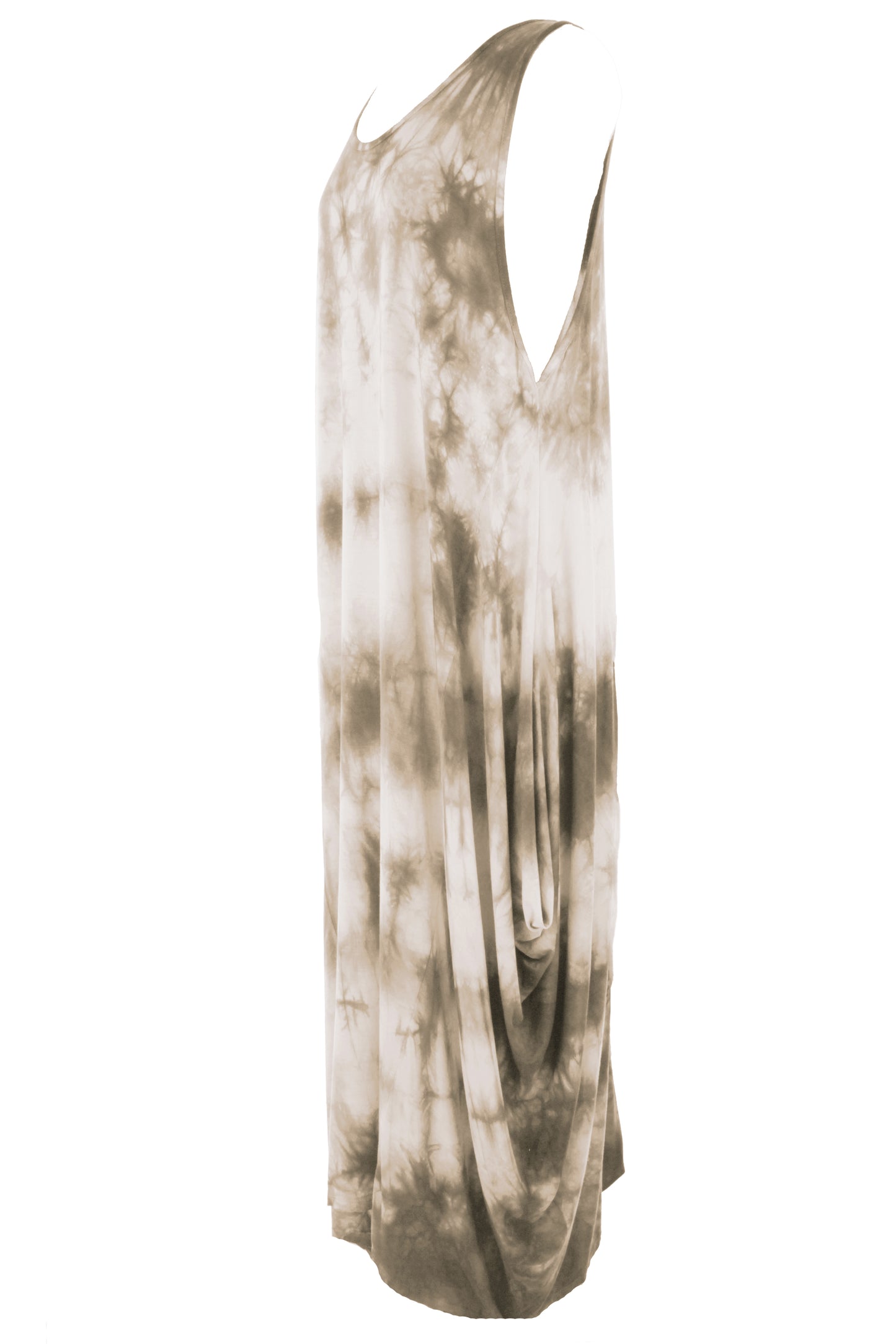 Sleeveless Tie Dye Midi Dress