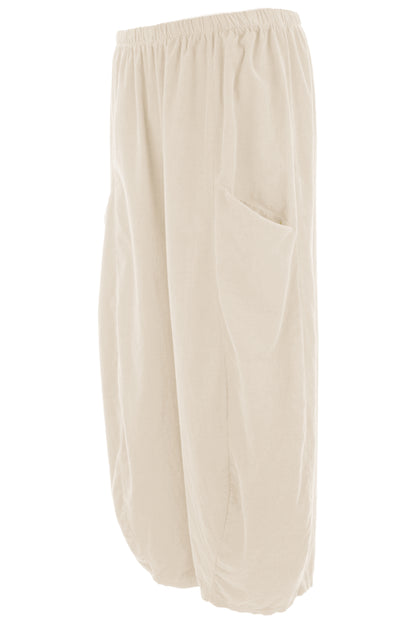 2 Slit Pocket Barrel Leg Corduroy Trouser