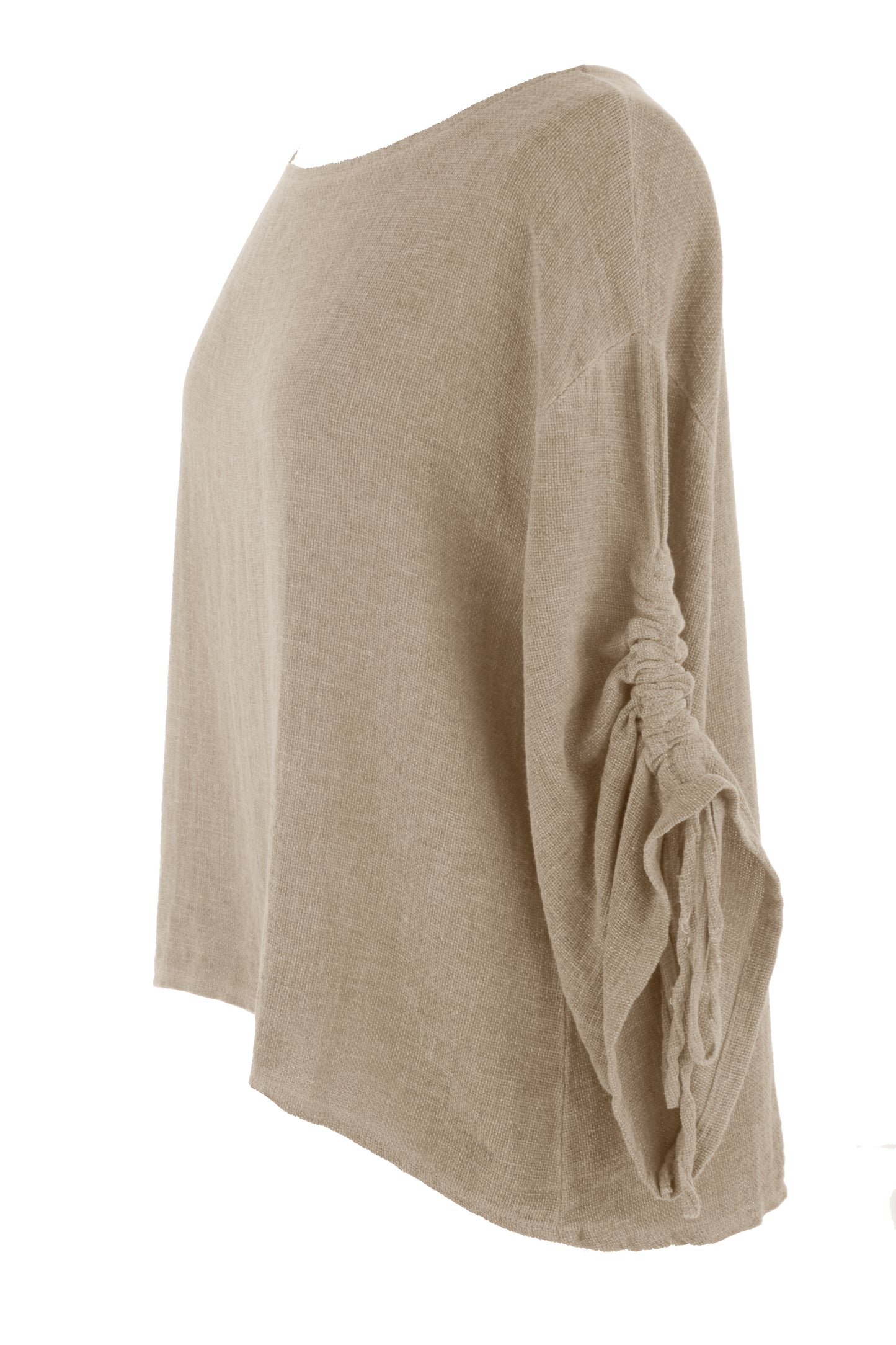 Ruched Sleeve Teabag Top