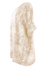 Load image into Gallery viewer, Dandelion Print Button Detail Top

