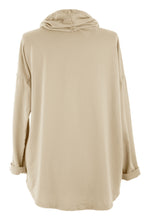 Load image into Gallery viewer, Seam Detail Jersey Hooded Top
