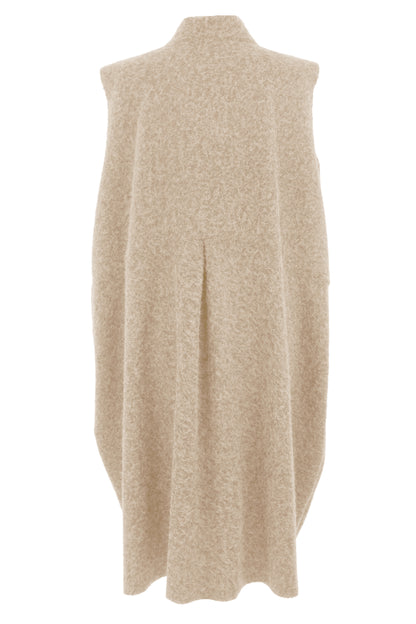 2 Pocket Textured Cocoon Gilet