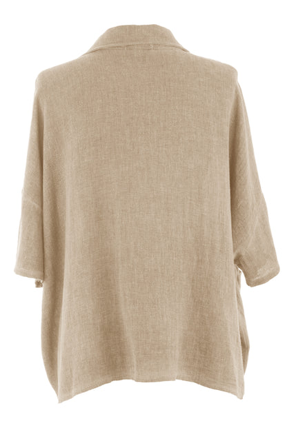 One Pocket Teabag Linen Shirt