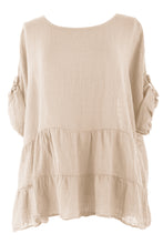 Load image into Gallery viewer, Tiered Hem Cotton Top
