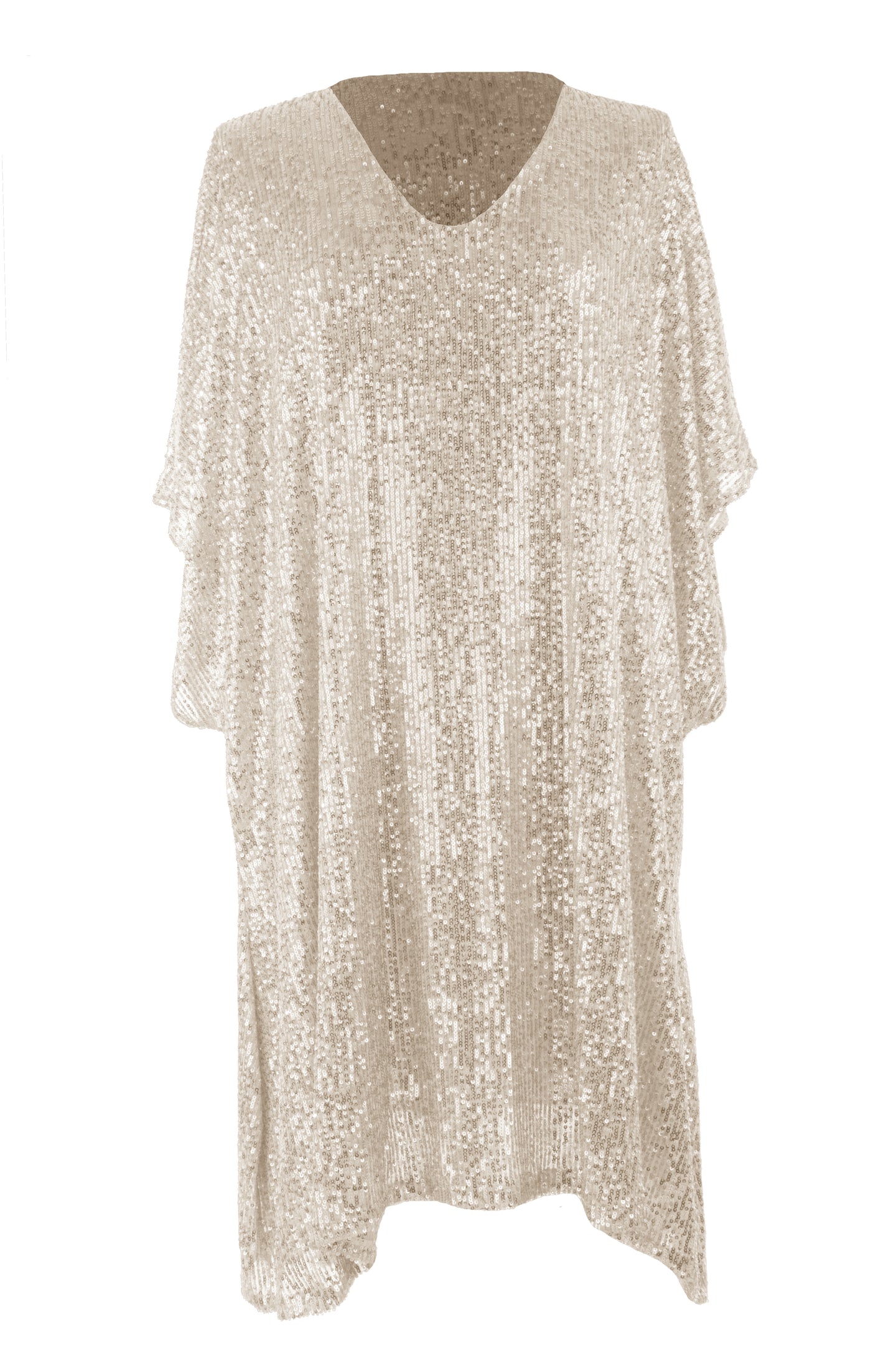 V Neck Sequin Dress