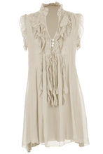 Load image into Gallery viewer, Sleeveless Frill Tassel Silk Tunic
