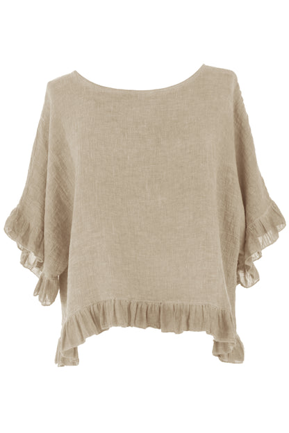 Frill Hem Teabag Top