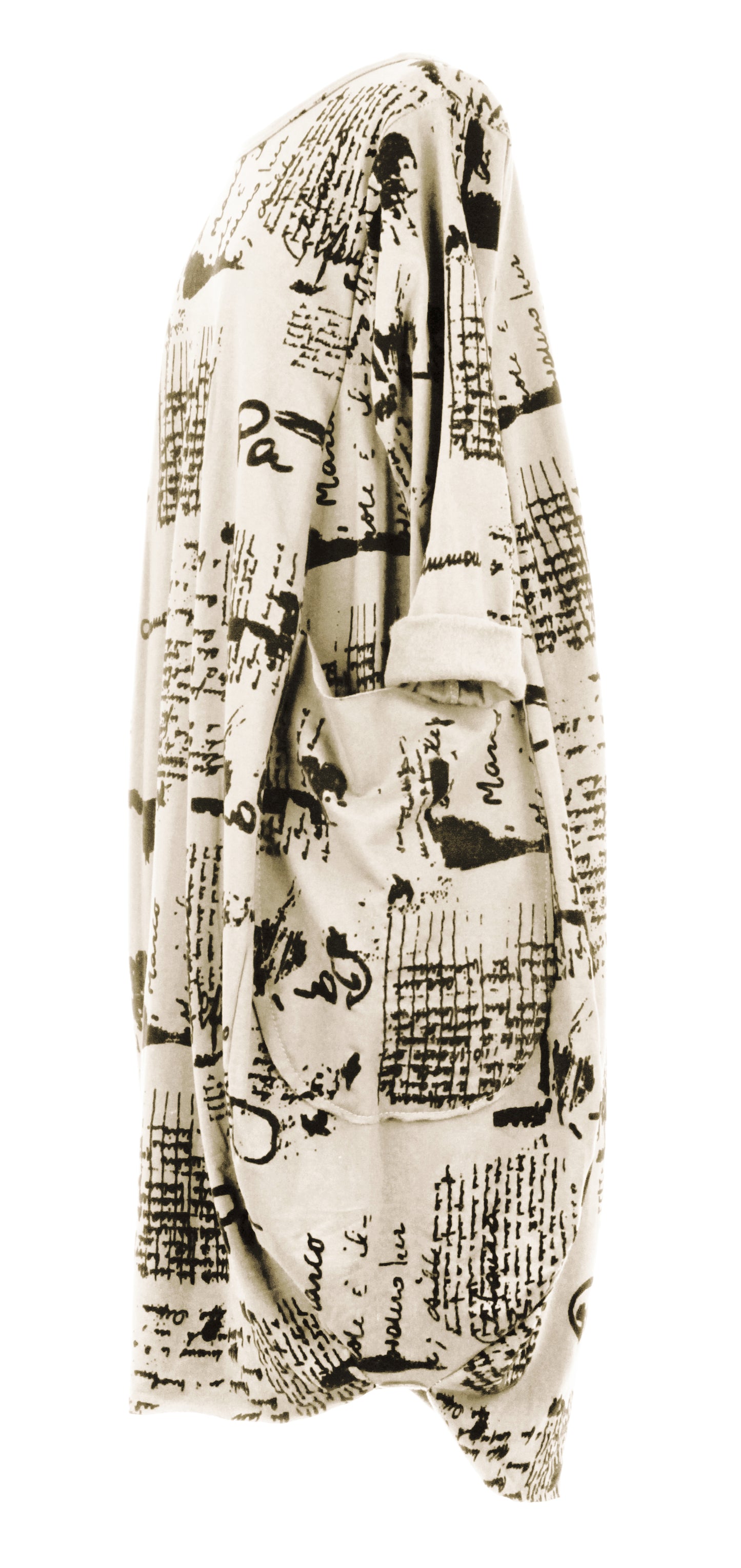 Flocking Script Midi Dress