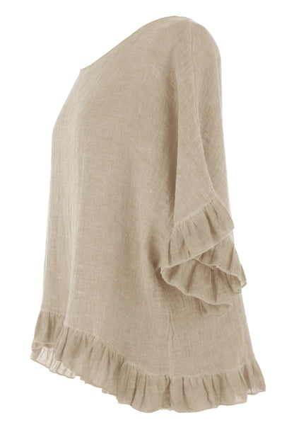 Frill Hem Teabag Top