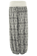 Load image into Gallery viewer, Elephant Print Harem Trouser
