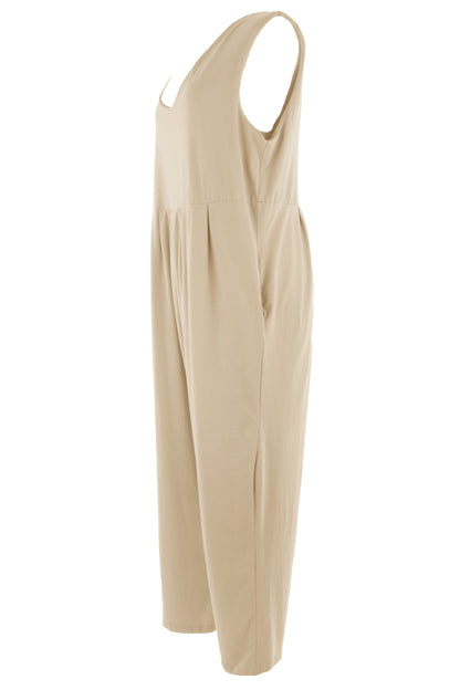 Sleeveless Drop Crotch Jumpsuit