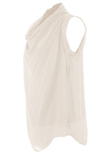 Load image into Gallery viewer, Sleeveless Cowl Neck Silk Top
