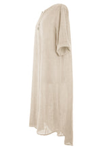 Load image into Gallery viewer, One Button Detail Linen Dress
