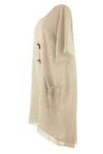 Load image into Gallery viewer, Tab Detail Linen Dress
