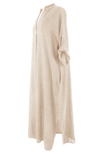 Load image into Gallery viewer, V Neck 2 Pocket Cotton Midi
