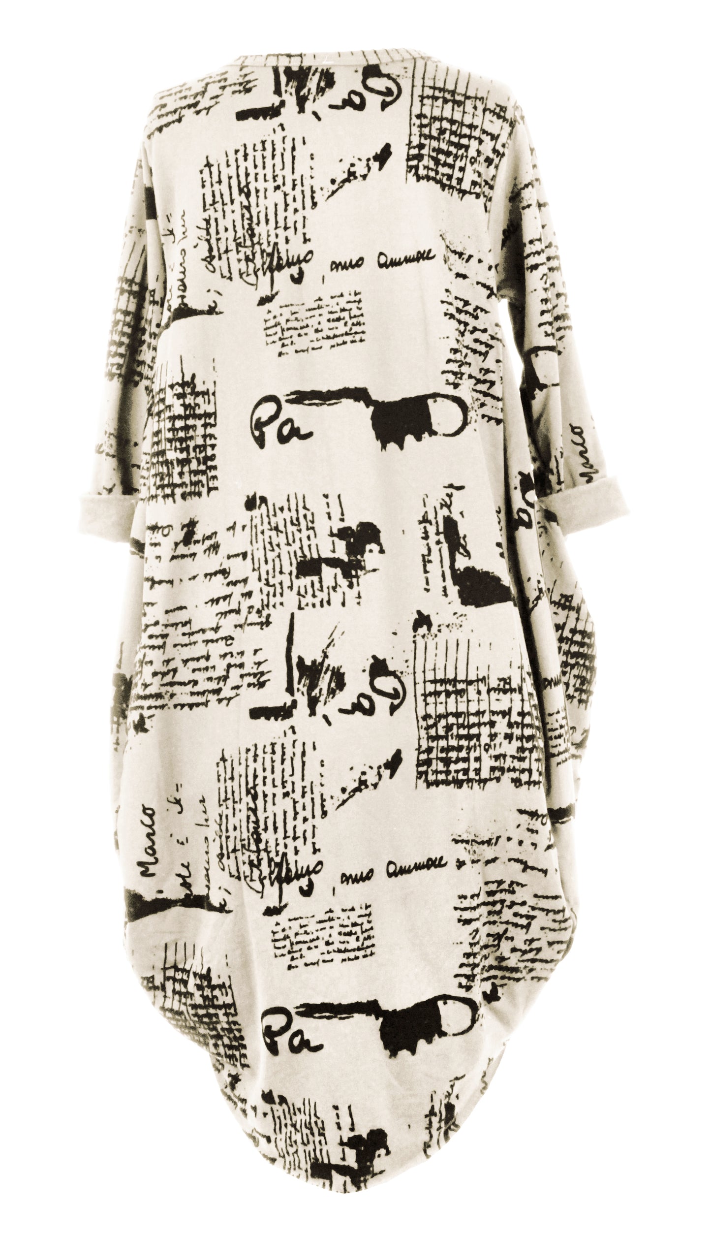 Flocking Script Midi Dress