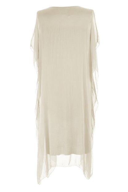 Batwing Silk Kaftan Midi
