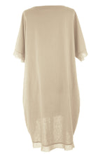 Load image into Gallery viewer, Tab Detail Linen Dress
