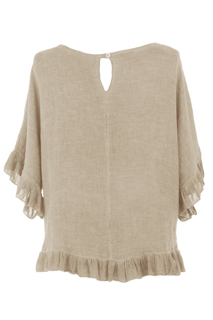 Frill Hem Teabag Top