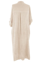 Load image into Gallery viewer, V Neck 2 Pocket Cotton Midi
