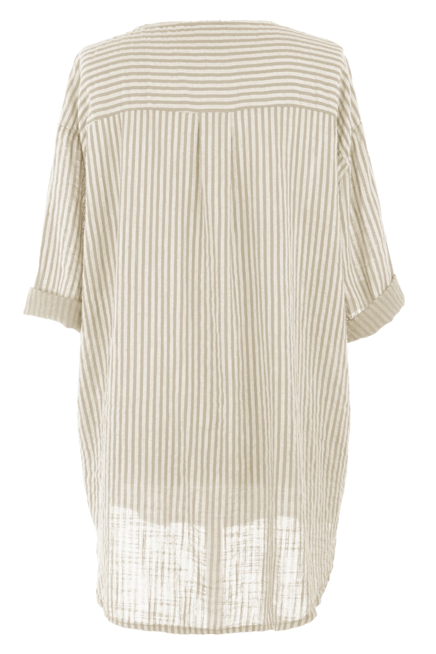 Stripe Button Detail Top