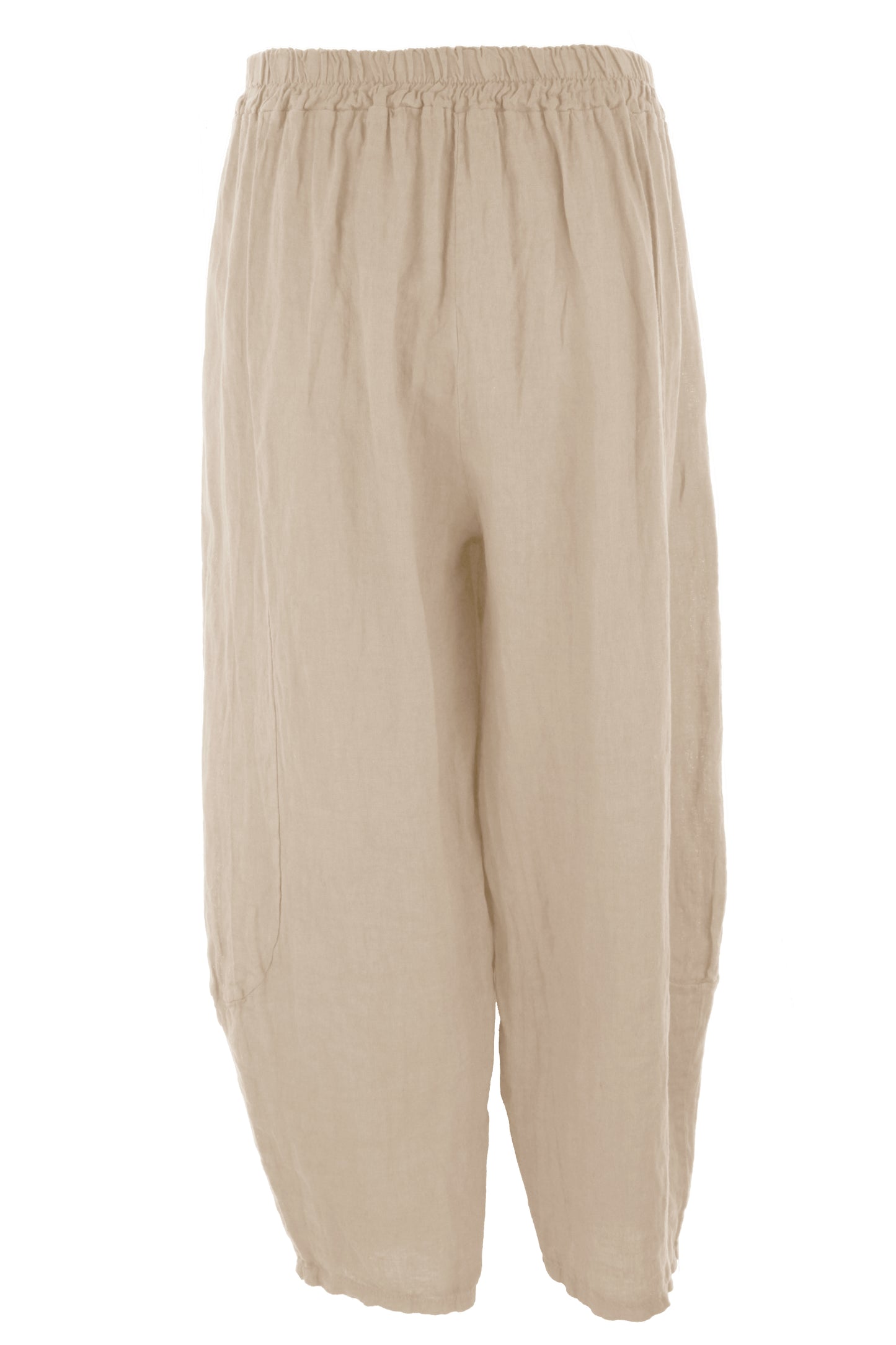 2 Pocket Barrel Leg Linen Trouser