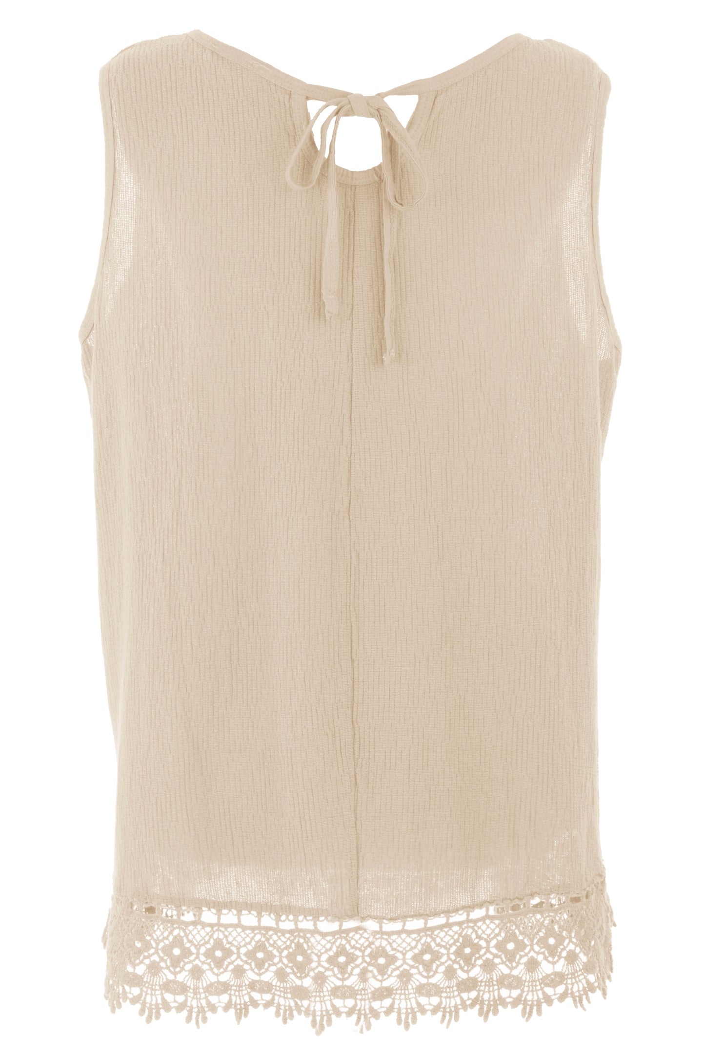 Crochet Trim Teabag Cotton Top