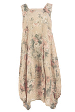 Load image into Gallery viewer, Floral Square Neck Linen Dress
