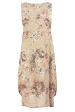 Load image into Gallery viewer, Floral Square Neck Linen Dress

