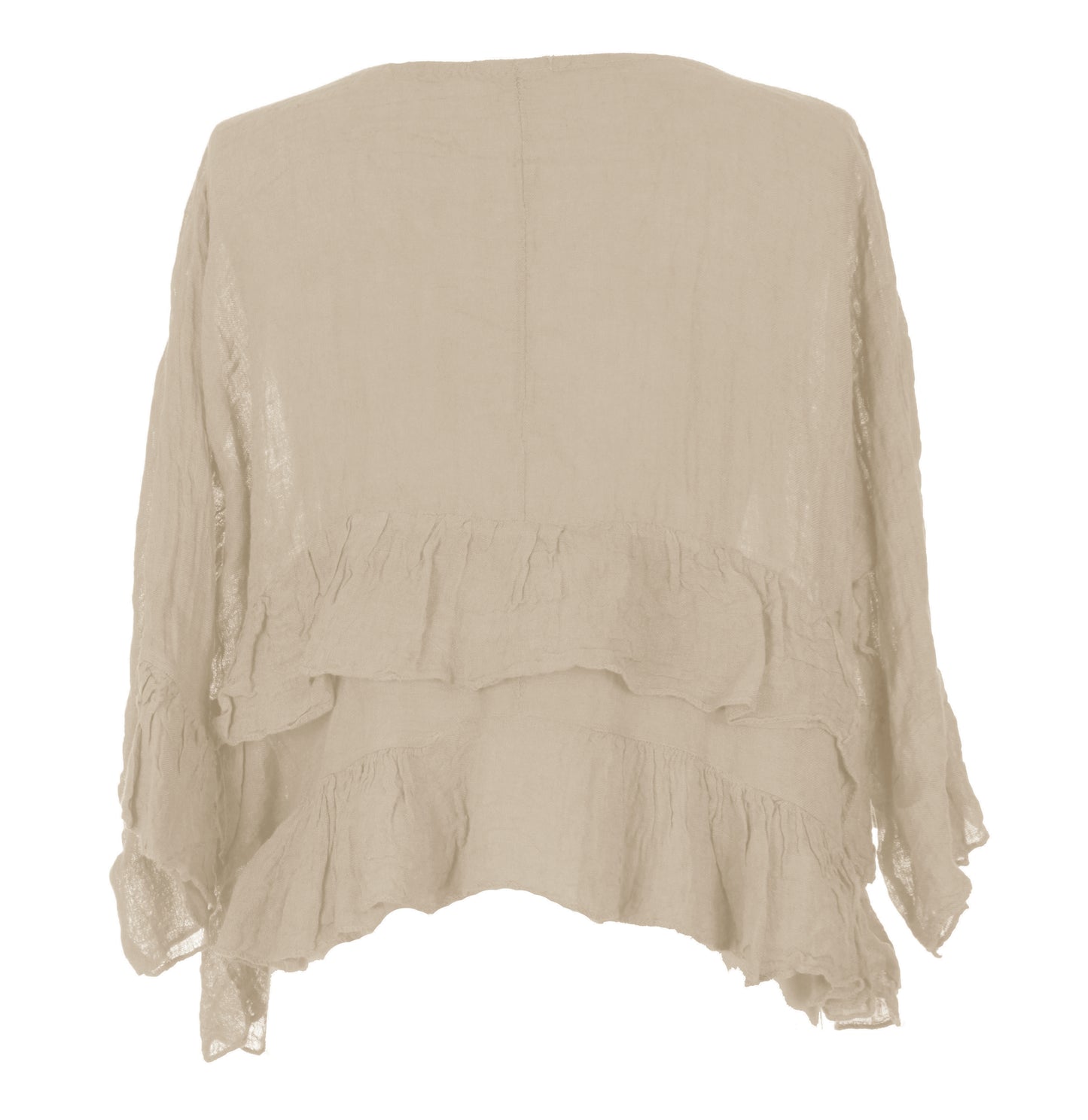 Frill Hem Linen Top